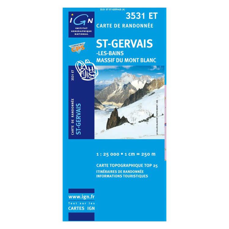 Carte 3531ET St-Gervais-Les-Bains/Massif du Mont Blanc