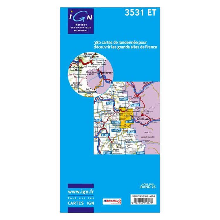 Carte 3531ET St-Gervais-Les-Bains