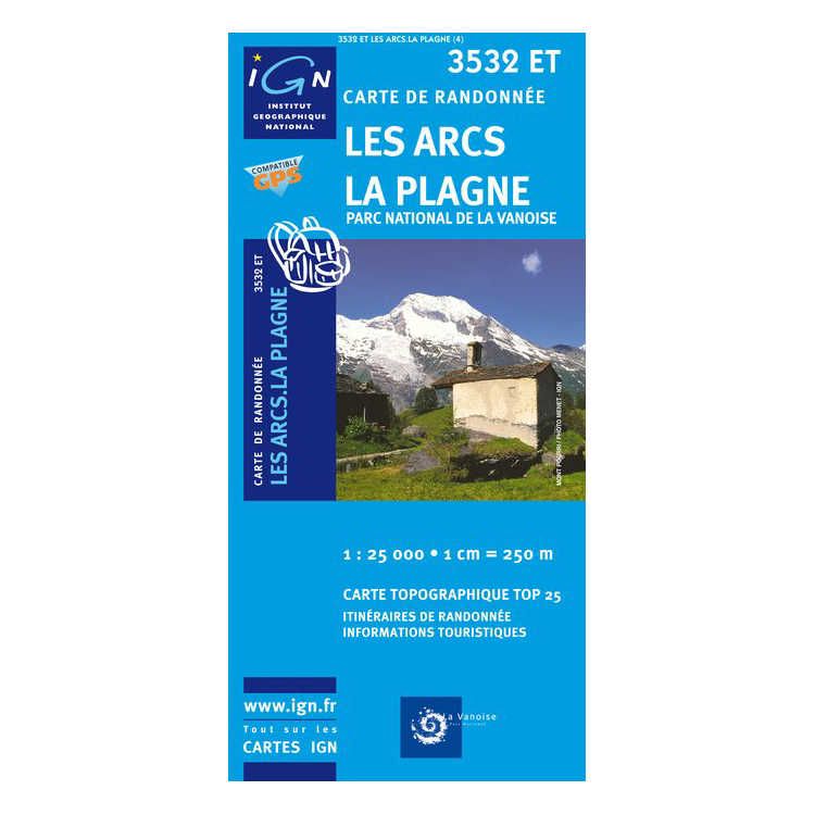 Carte 3532ET Les Arcs - La Plagne