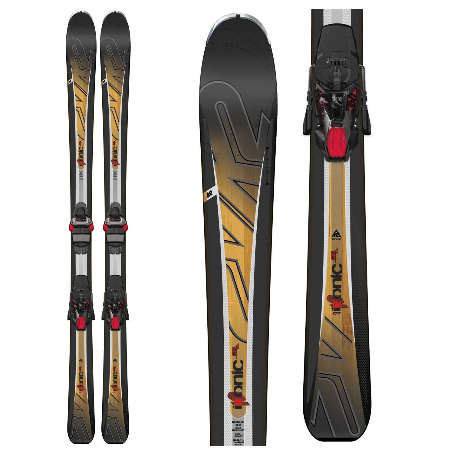 Pack Ski Ikonic 85 Noir 170Cm + Fix Mxc 12