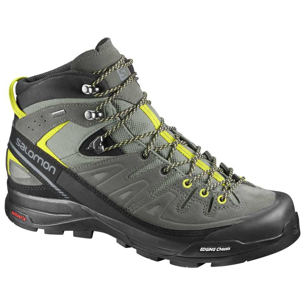 Chaussures de randonnée X ALP Mid LTR GTX - Shadow/Castor Gray/Lime 