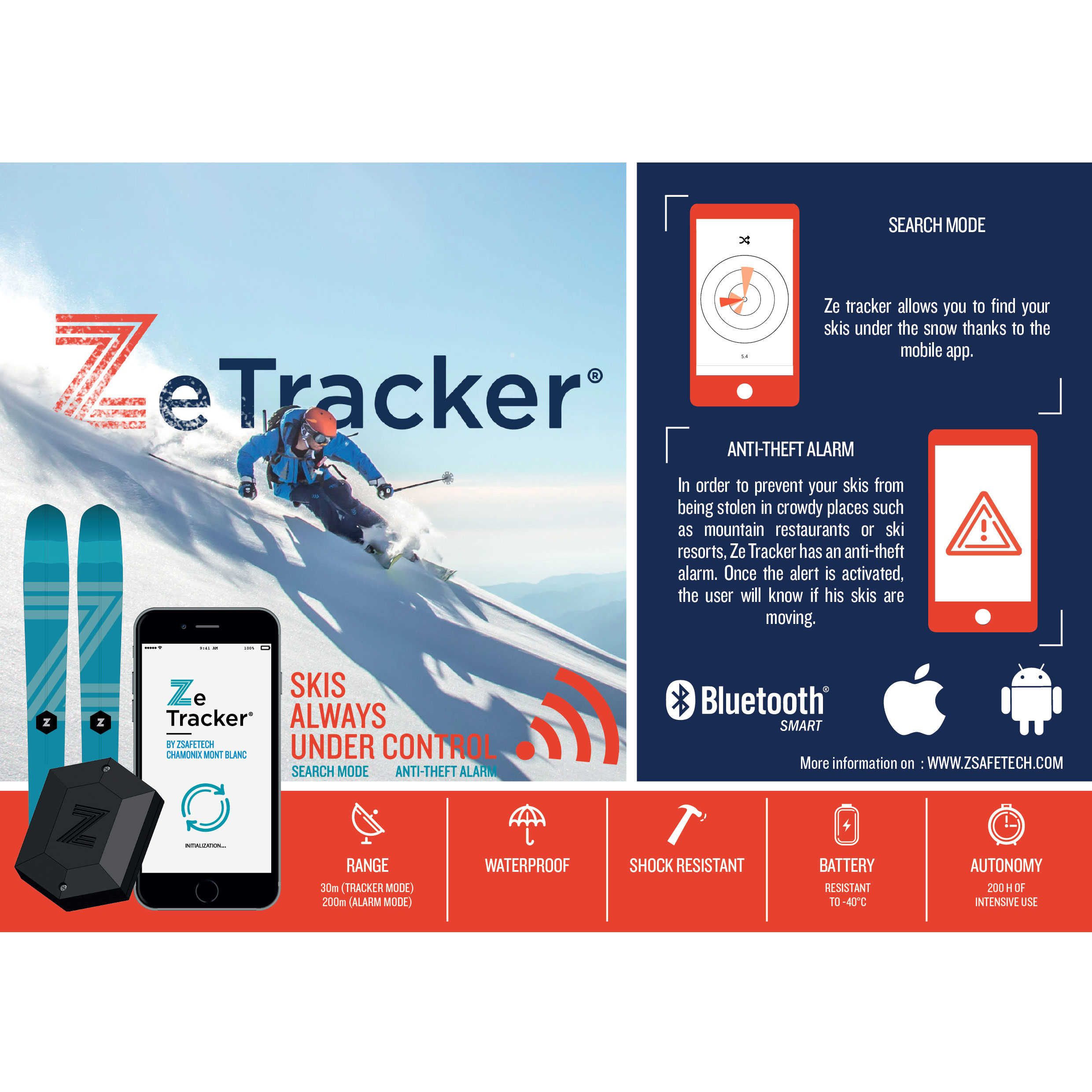 Tracker pour Ski - ZE TRACKER