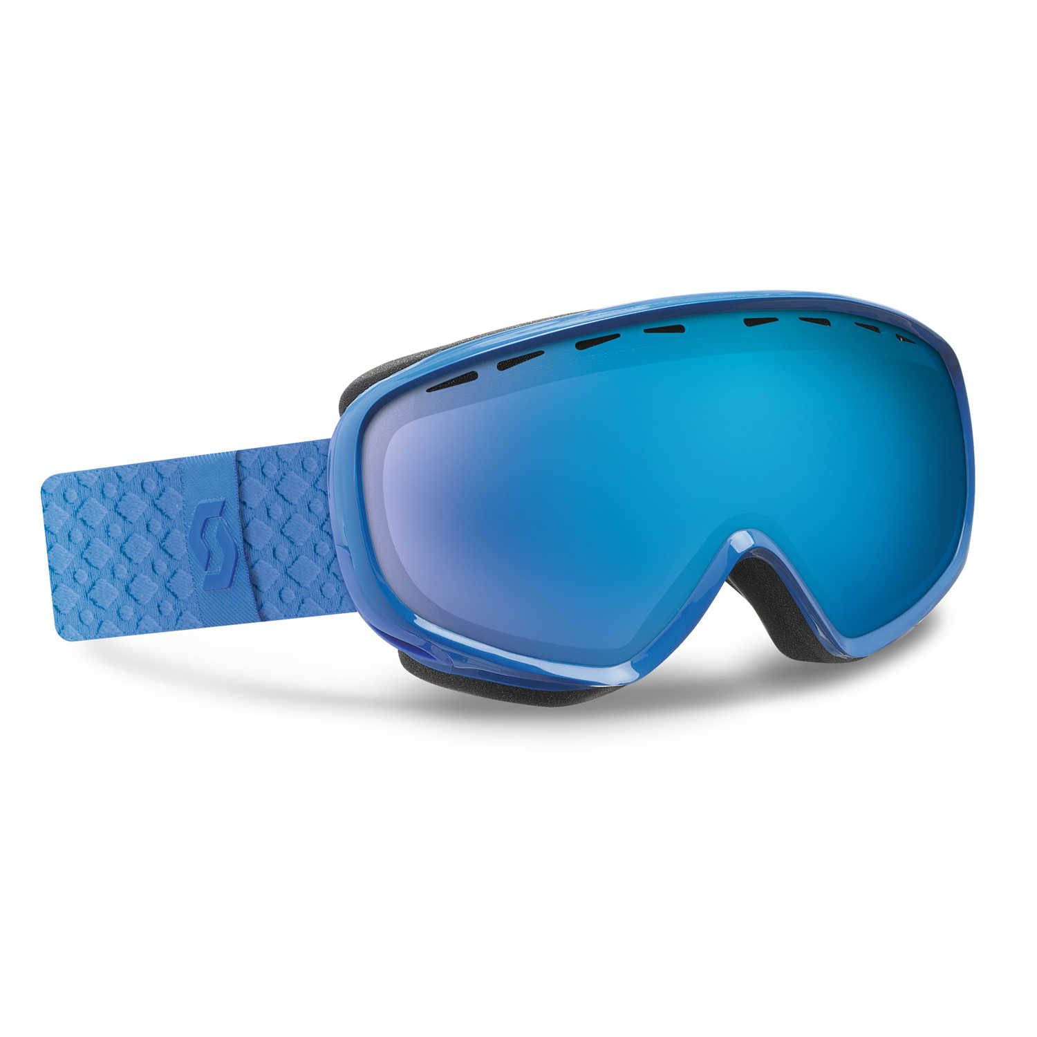 Masque De Ski Dana - Blue Solid Blue Chrome