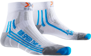 Chaussettes Run Speed Two - Femme - White Turquoise