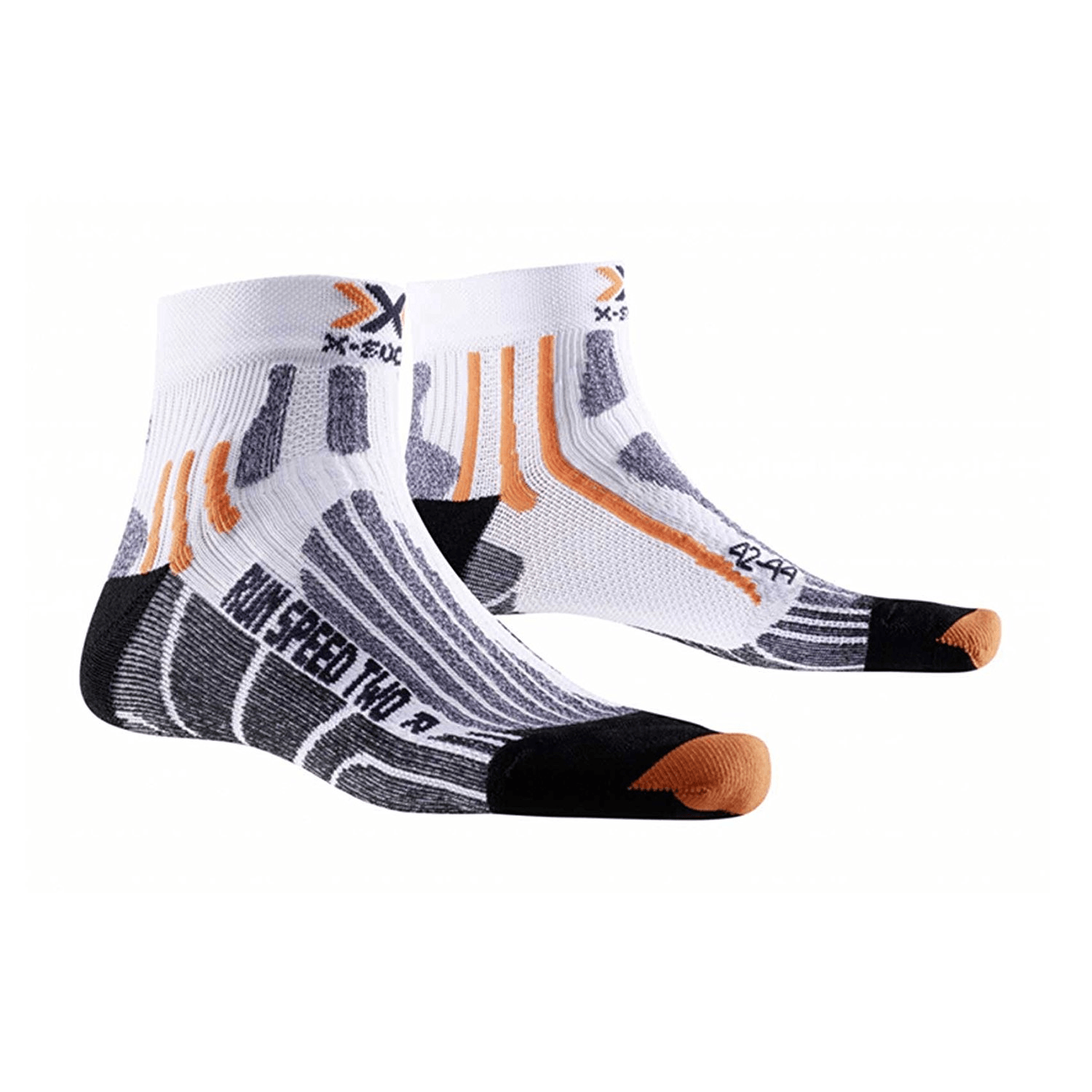 Chaussettes Run Speed Two - Homme - White Black