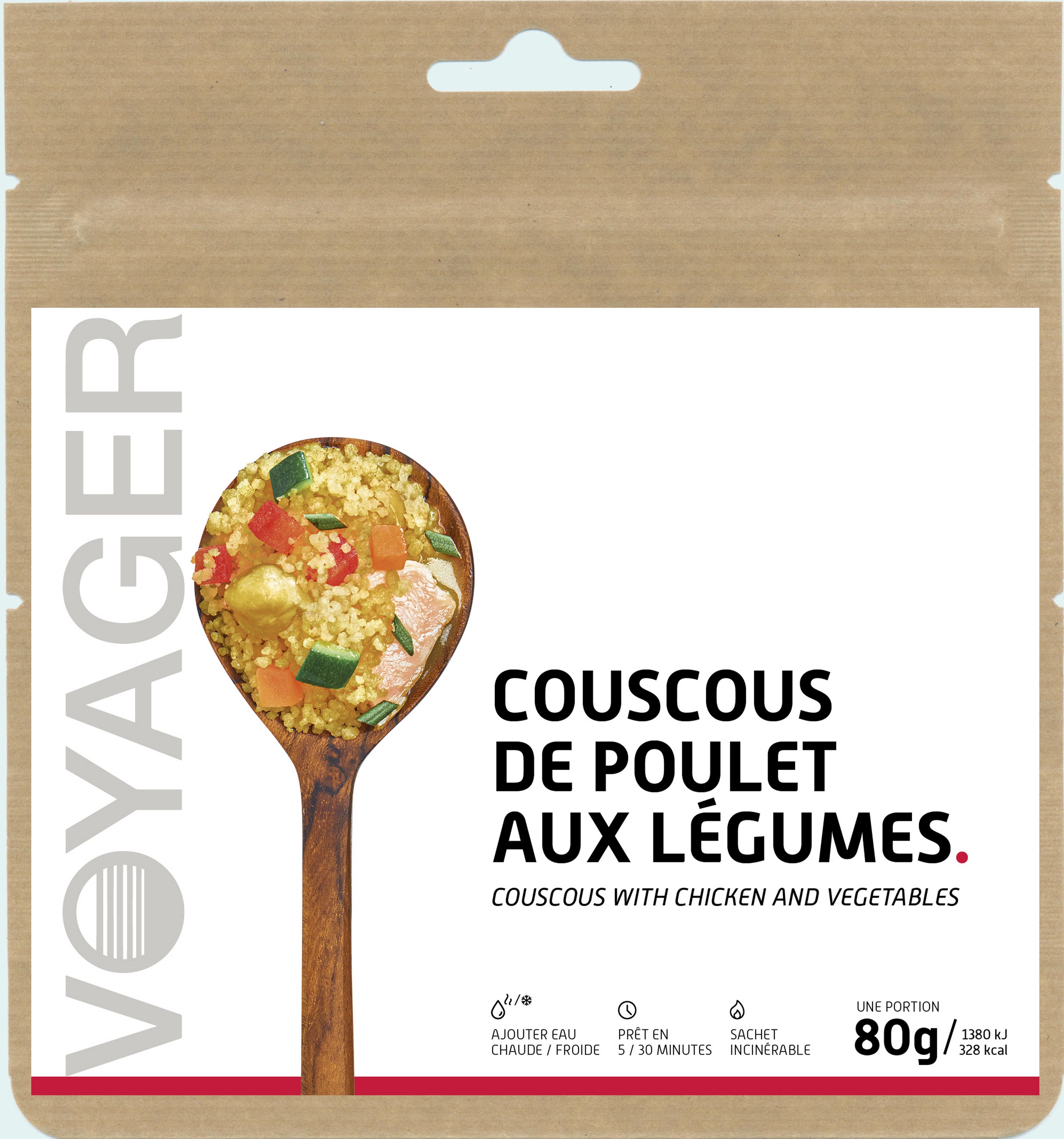 Couscous de poulet aux légumes - 80g