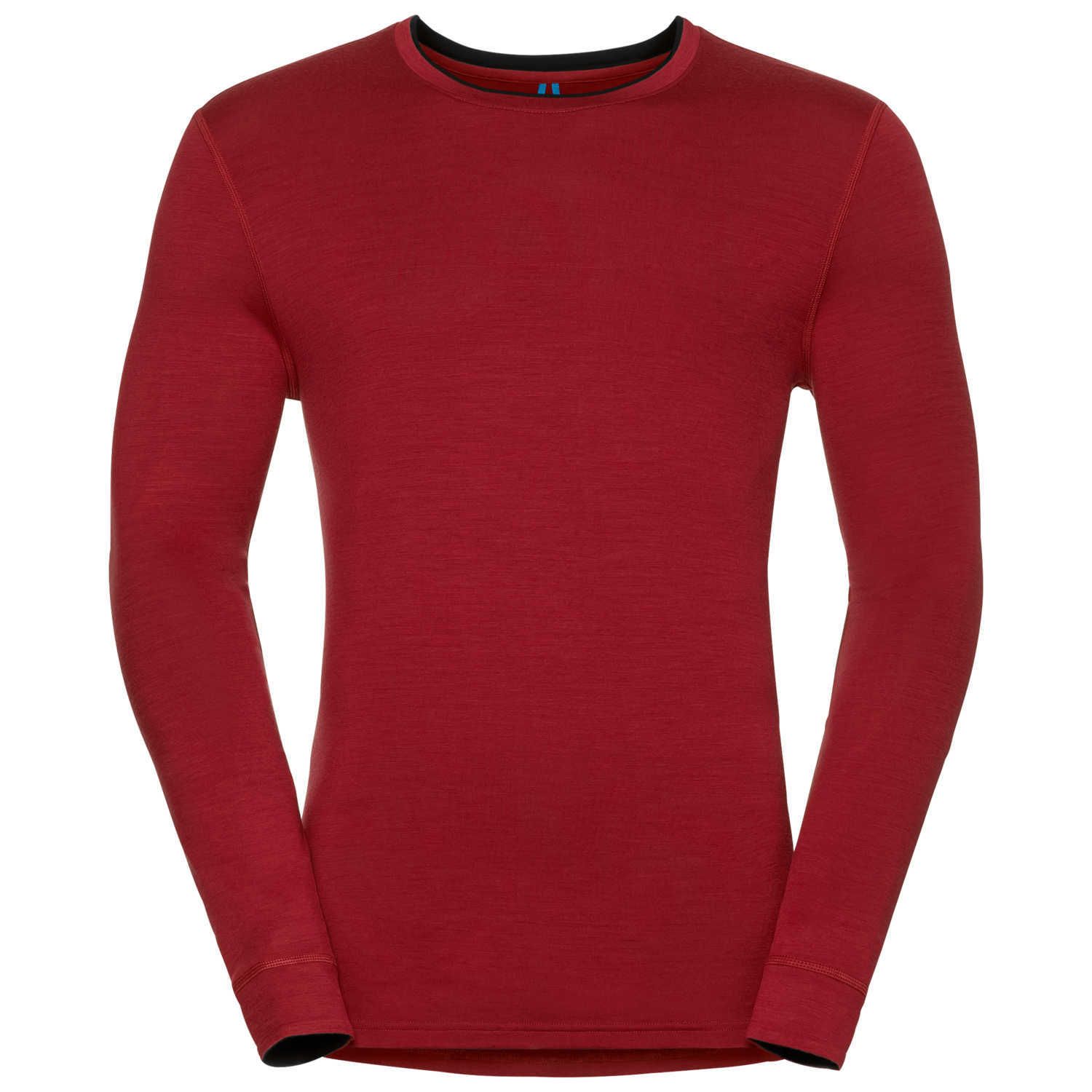 T-shirt Manches Longues REVOLUTION 100% Warm - Red Dahlia - Black