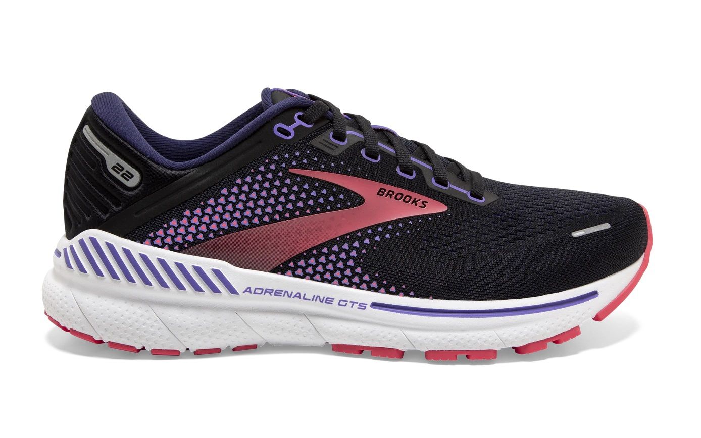 Chaussure de Running Adrenaline GTS 22 - Black Purple Coral