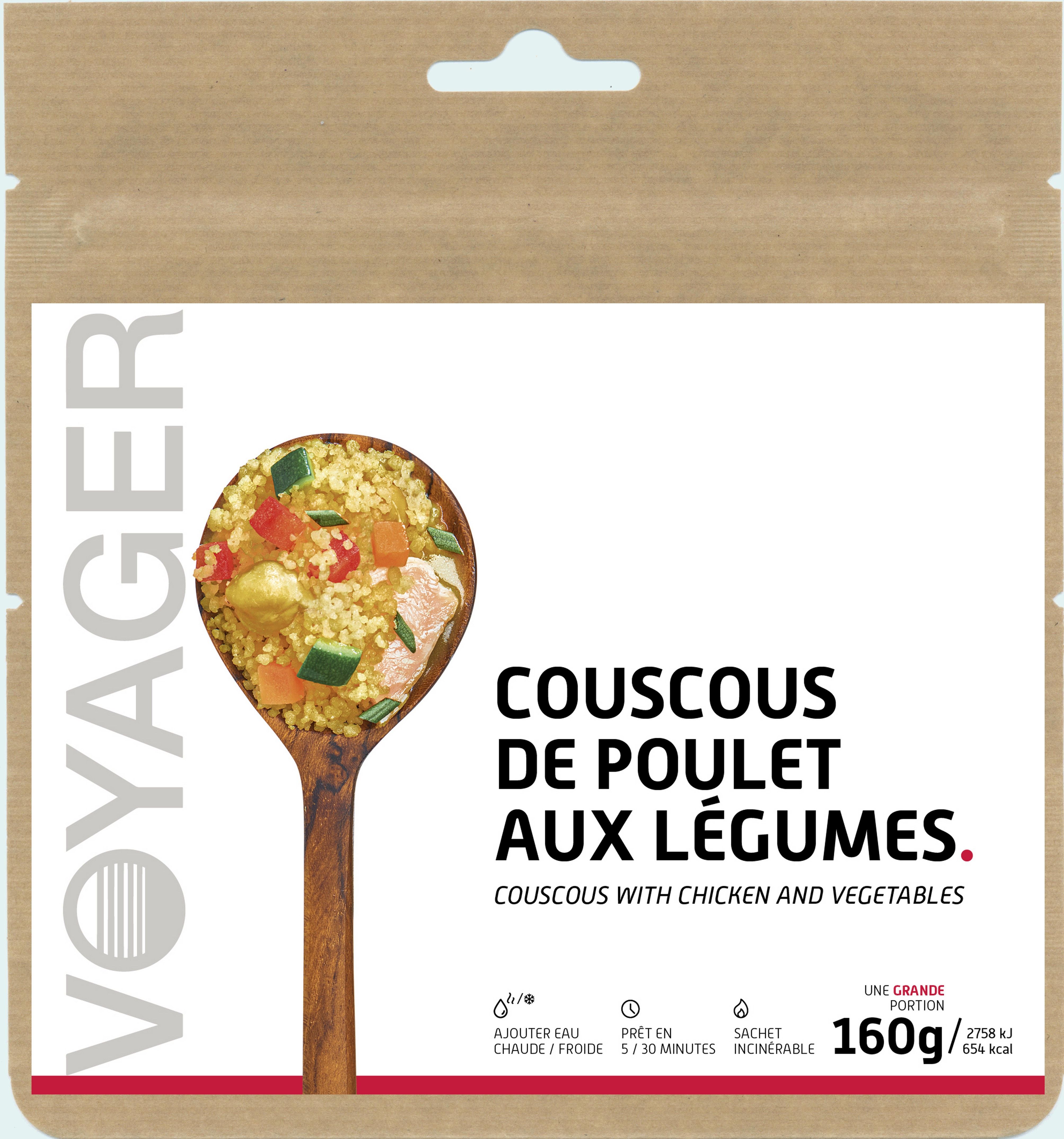 Couscous de Poulet aux Légumes 160 g