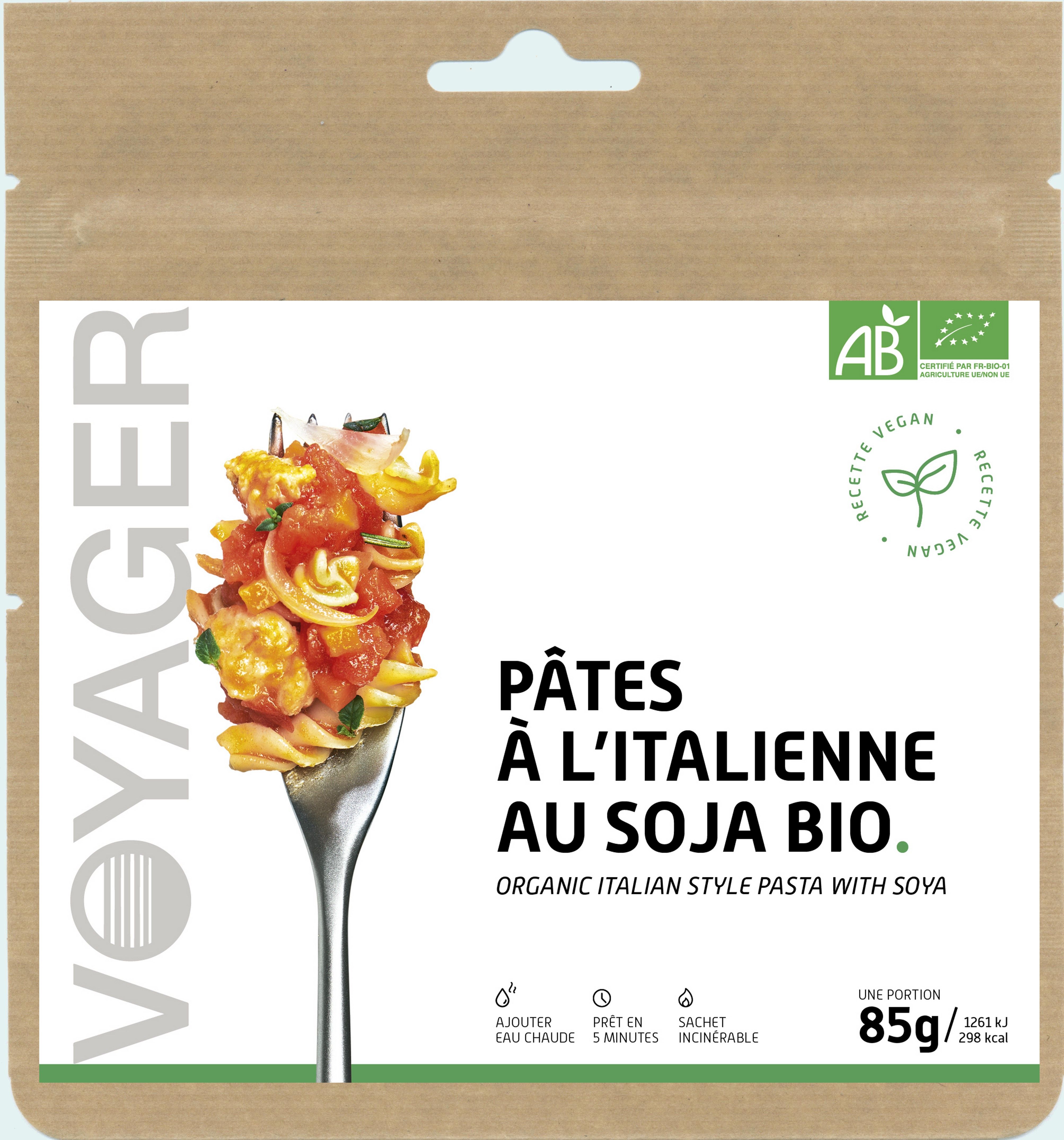 Pâtes à l'italienne au soja Bio et Vegan - 85 g