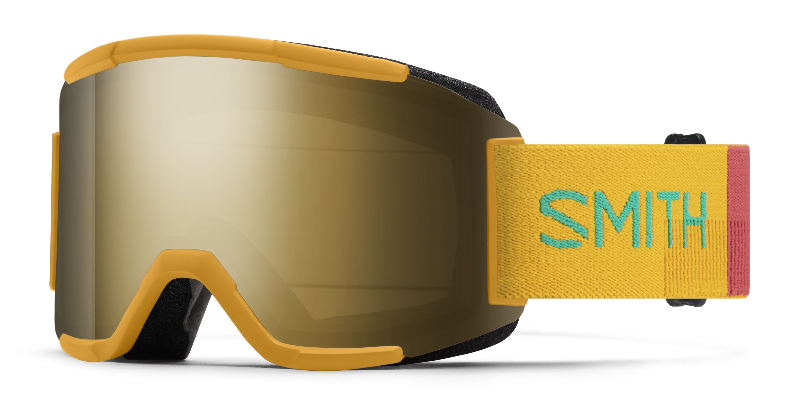 Masque de Ski Squad - Saffron Landscape - Chromapop Sun Black Gold Mirror + Yellow