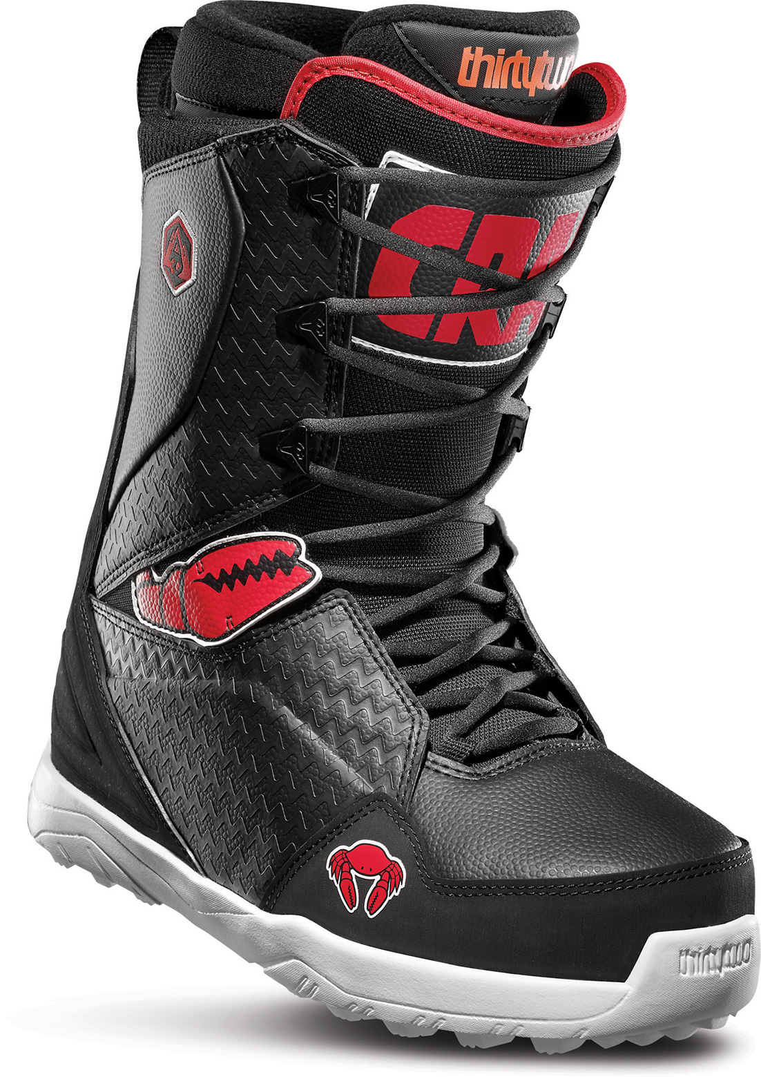 Boots de Snowboard Lashed Crab Grab - Black Red White