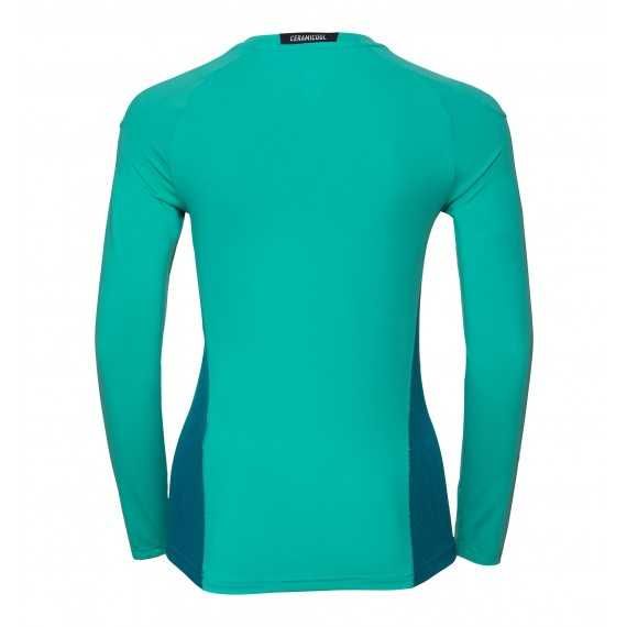 Tee Shirt Manches Longues Ceramicool Pro - Pool Green Crystal Teal
