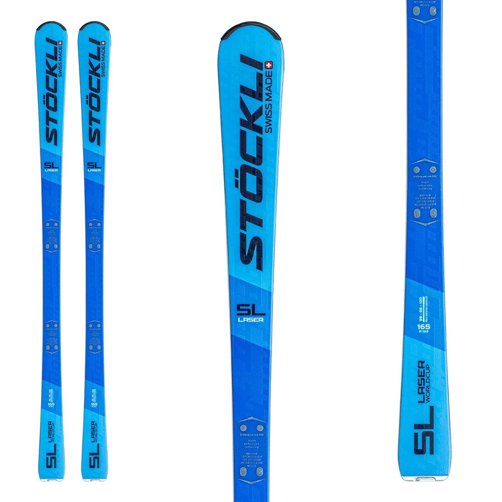 Ski De Slalom Laser SL + Fixation SRT 12 Blue Black + SRT Speed D20
