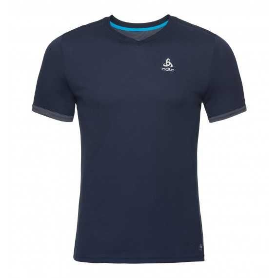 Tee Shirt Col V Manches Courtes Nikko Dry - Diving Navy
