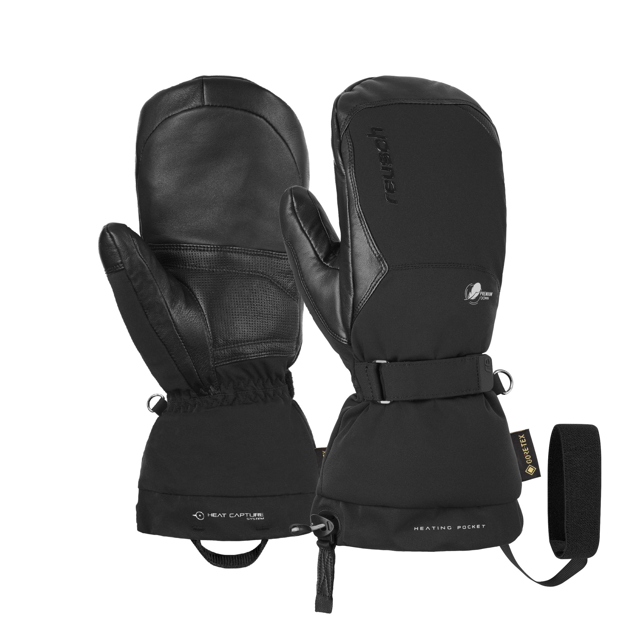 Moufle de Ski Volcano Pro GTX Mitten + Gore Warm Technolo - Black