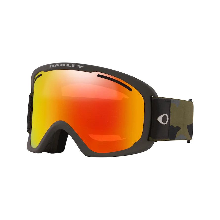 Masque de Ski O-Frame 2.0 Pro XL - Dark Brush Camo - Fire iridium + Persimmon