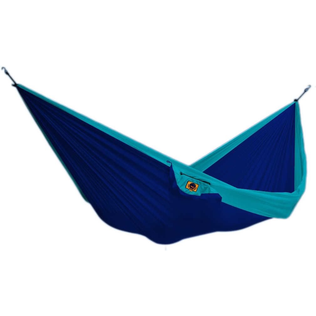Hamac Hamac Simple Toile De Parachute Bleu Roi/Turquoise