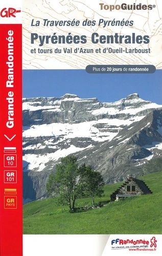 Carte de randonnée GR1091 - Pyrénées centrales - La traversée des pyrénées