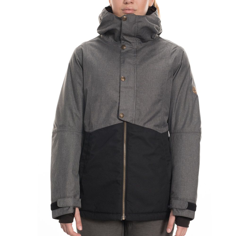 Veste de Ski Women's Rumor Insulated Jacket - Grey Melange Colorblock