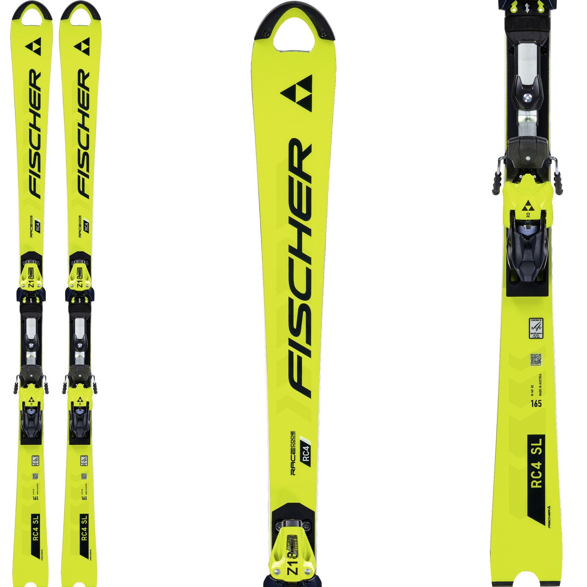Pack Ski RC4 Worldcup SL Men M-Plate - FIS Standard + Fixations