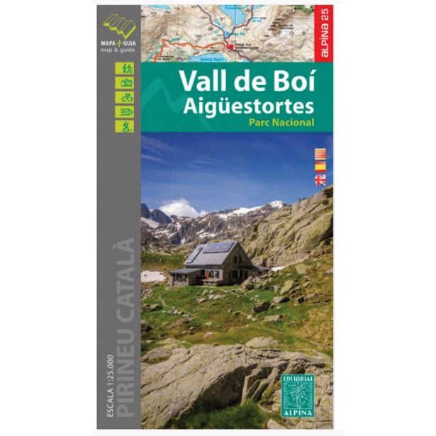 Guide rando - Carte Vall de Boí - Aigüestortes au 1/25 000