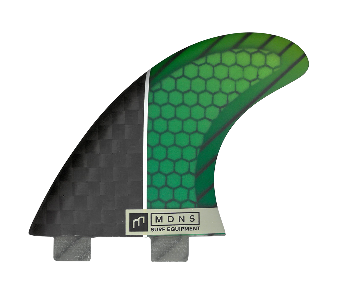 Dérives surf Thruster Pivot HoneyComb Carbon Vert Bleu