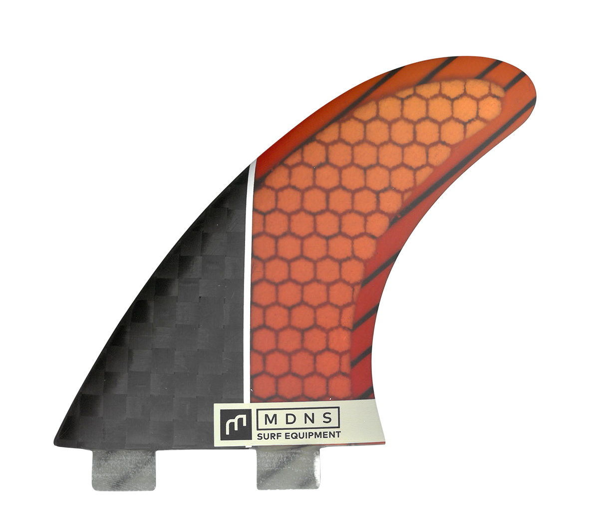 Dérives surf Thruster Control HoneyComb / Carbon - Orange Rouge