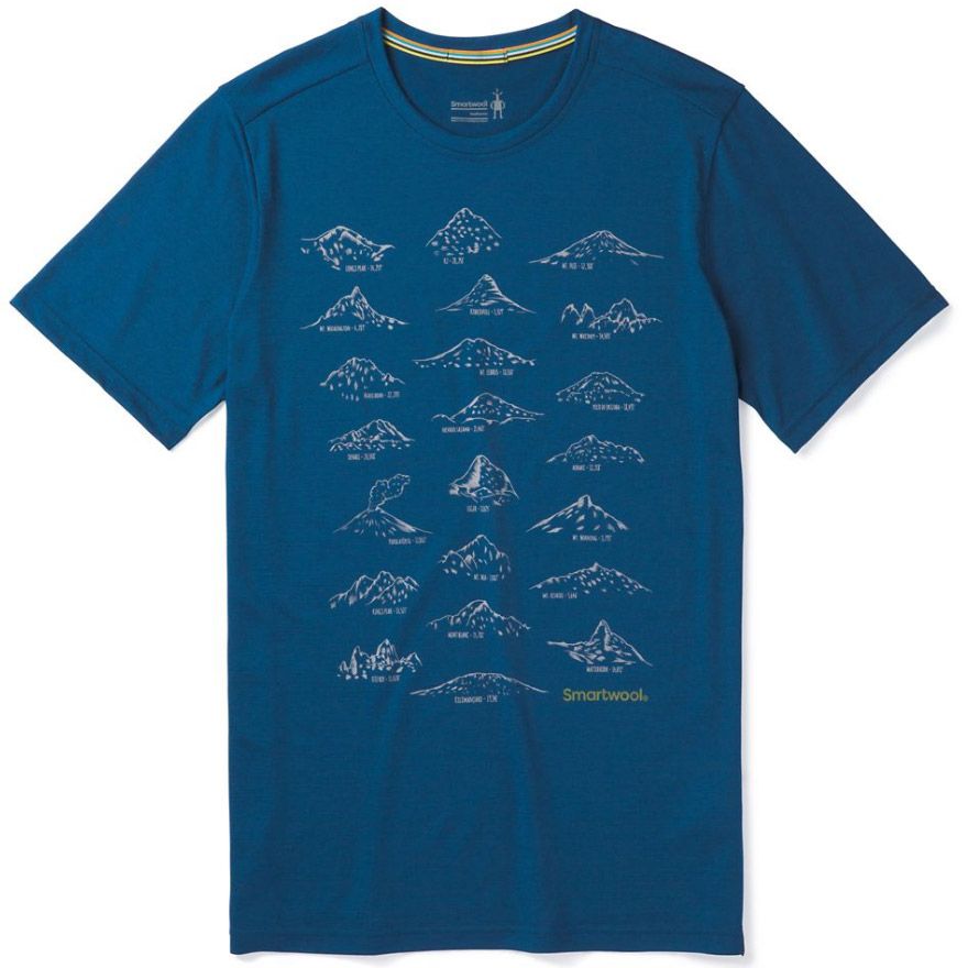 Tee-Shirt Merino Sport 150 Prominent Peaks - Alpine Blue