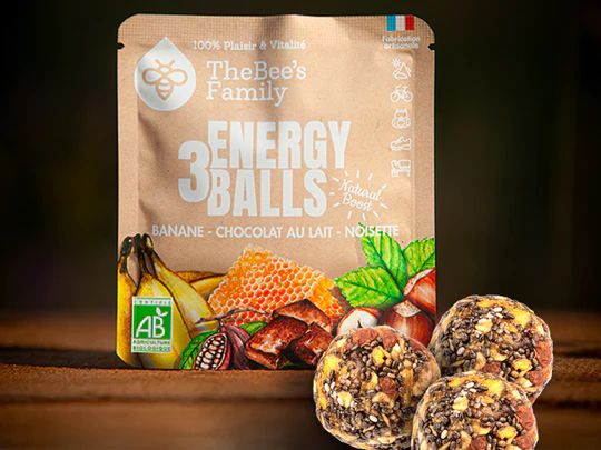 Energy Balls x3 - Banane-Chocolat au lait-Noisette