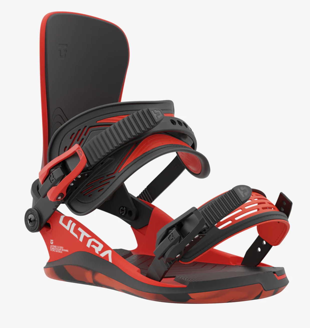 Fixation de snowboard - Ultra - Rouge