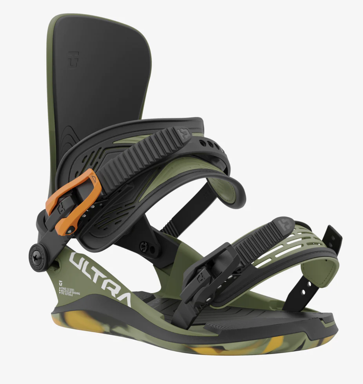 Fixation de snowboard - Ultra - Vert Foncé