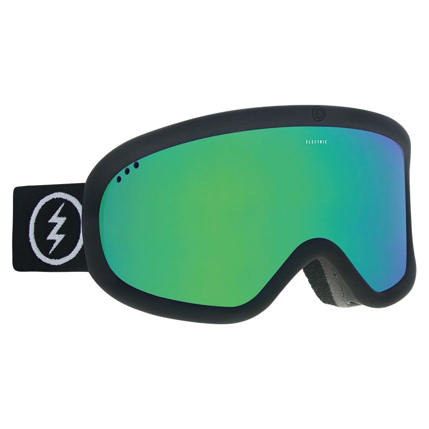 Masque de Ski Charger - Matte Black - Brose Green Chrome