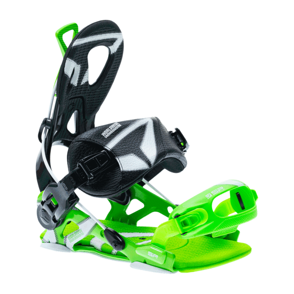 Fixation snowboard SP Core - Green / Black 