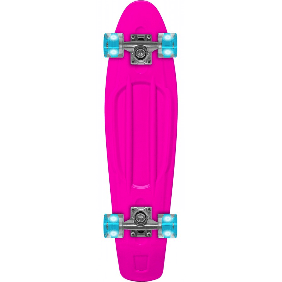 Skateboard Retro rose roues lumineuses 22.5'' Prohibition