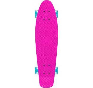 Skateboard Retro rose roues lumineuses 22.5''