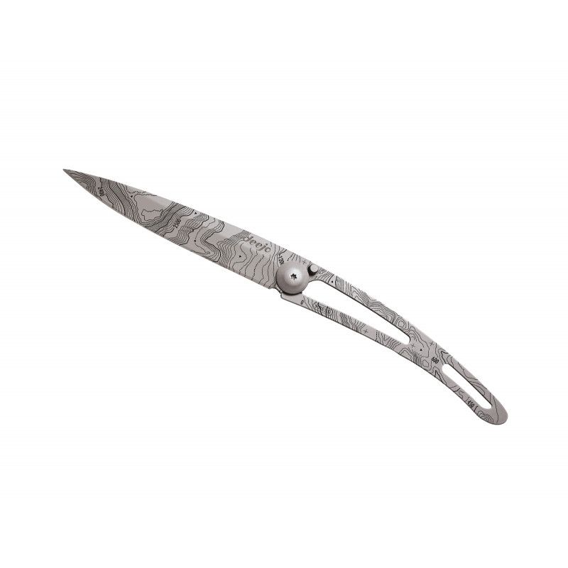 Couteau de poche Deejo Titane Naked - Topographie