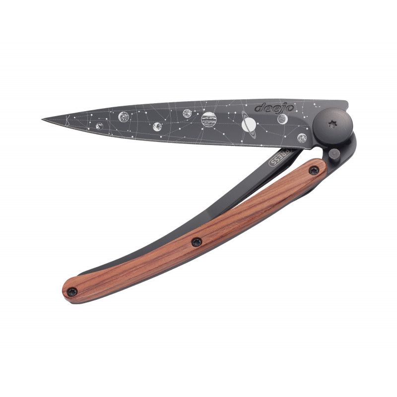 Couteau de poche Deejo Black - Bois Corail - Astro