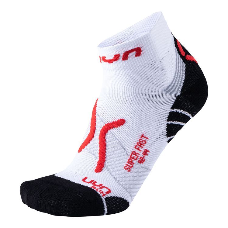 Chaussettes Run Super Fast Socks - White Red