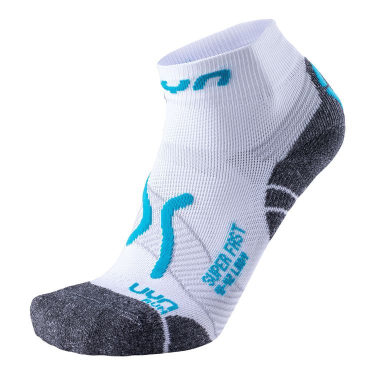 Chaussettes LADY RUN SUPER FAST SOCKS White Turquoise