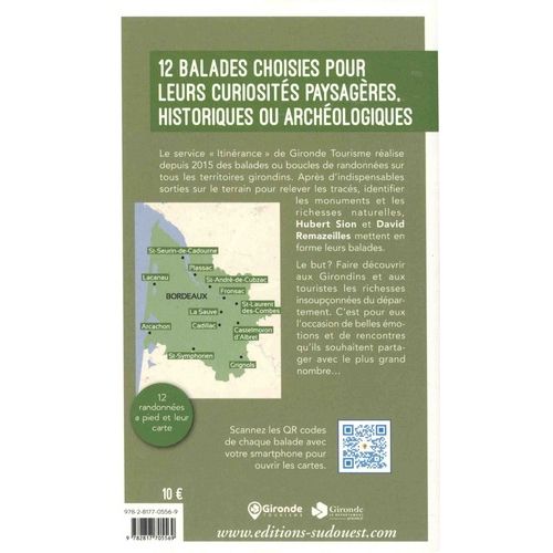 Livre Randonnées en Gironde - Les plus belles balades de Gironde Tourisme