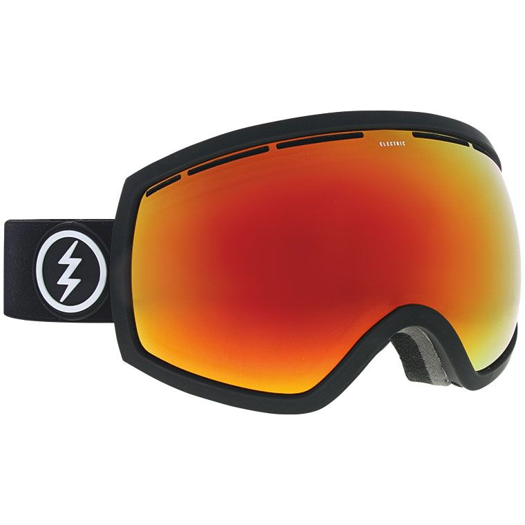 Masque de Ski EG2 - Matte Black - Brose Red Chrome + Pink