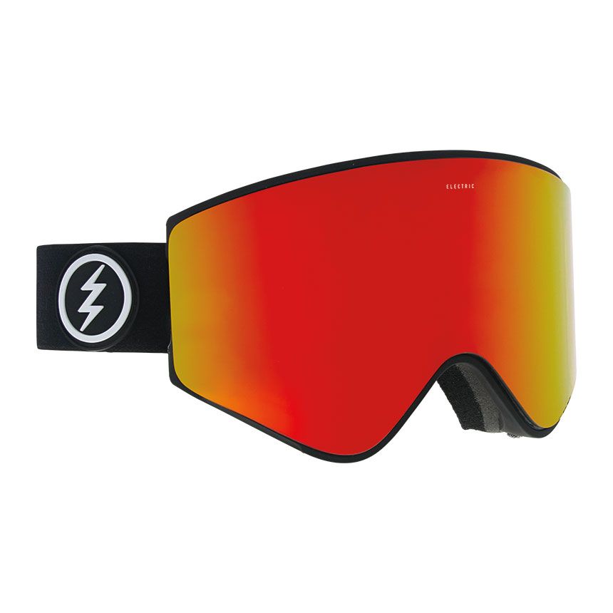 Masque de Ski EgX - Matte Black - Brose Red Chrome + Pink