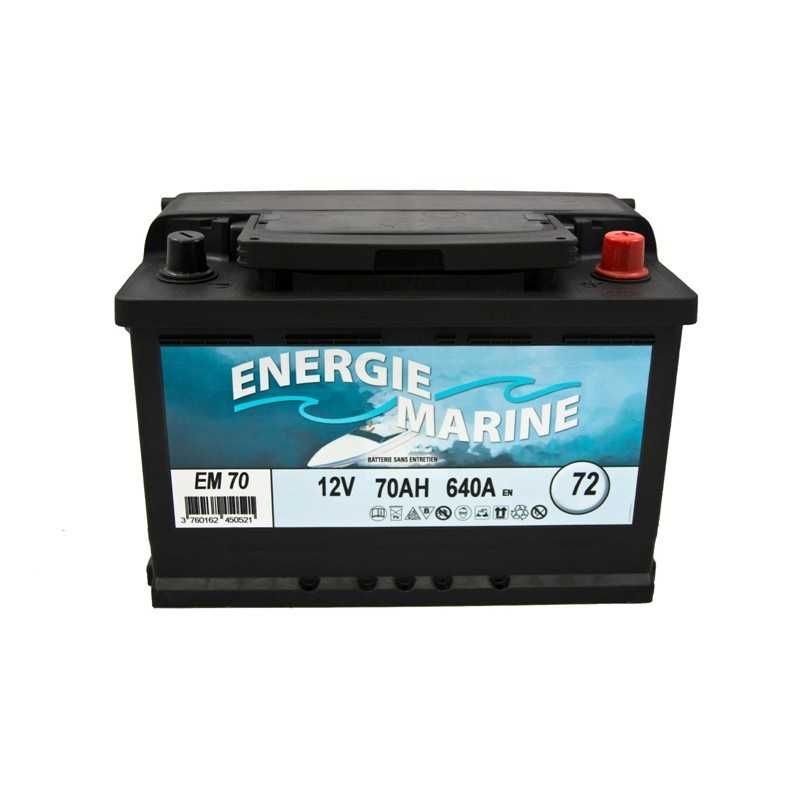 Batterie Marine de démarrage 12V 70AH 640A - Energie Marine