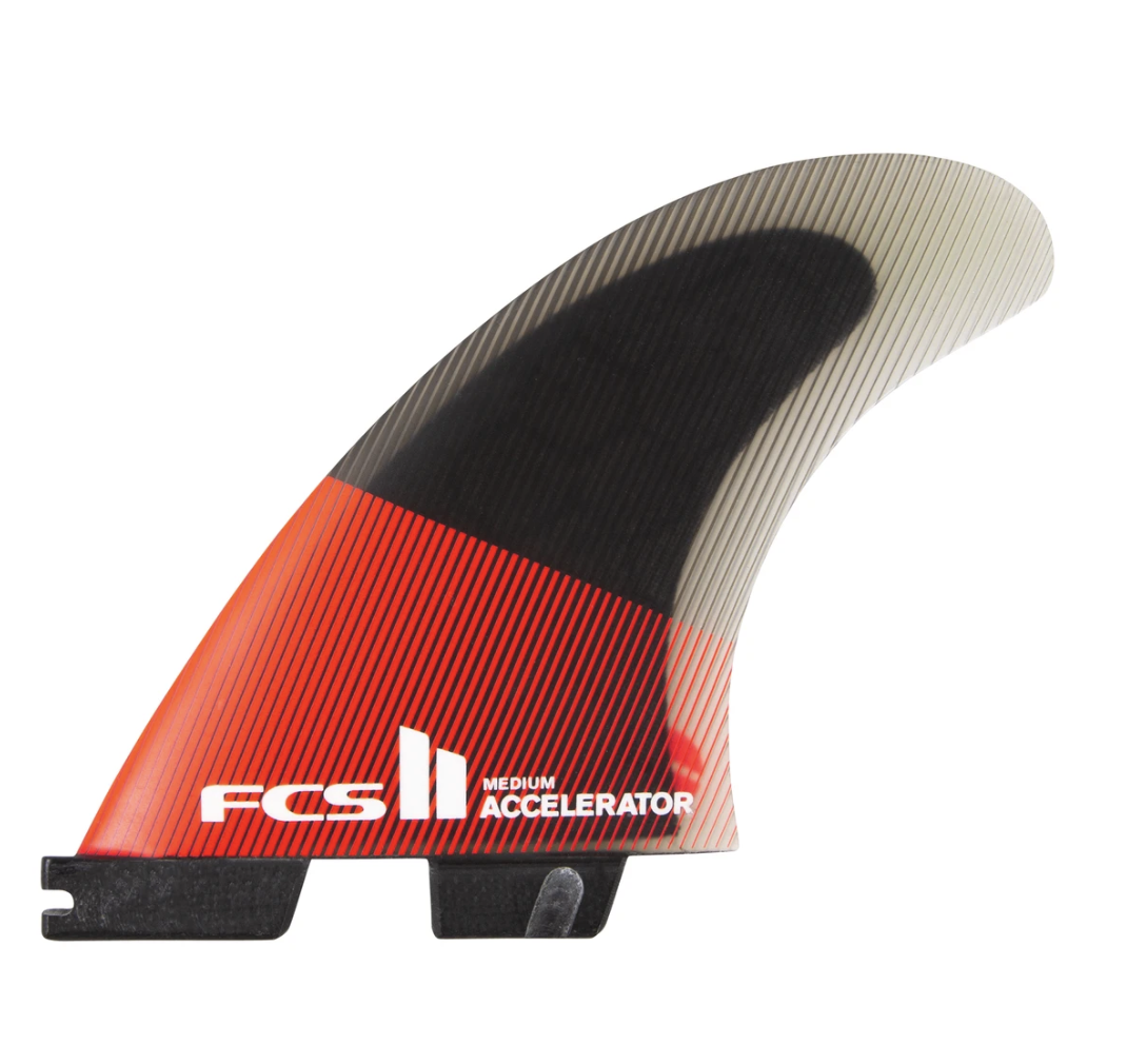 FCS II Accelerator PC Red Black Tri Fins