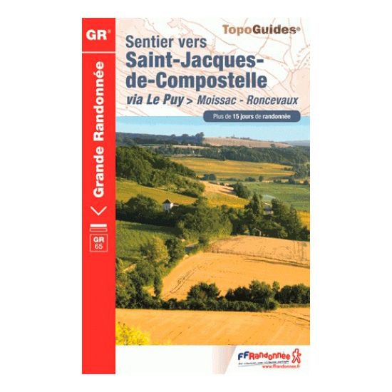 Topo Guides Sentier vers Saint-Jacques-de-Compostelle via Le Puy - Moissac-Roncevaux