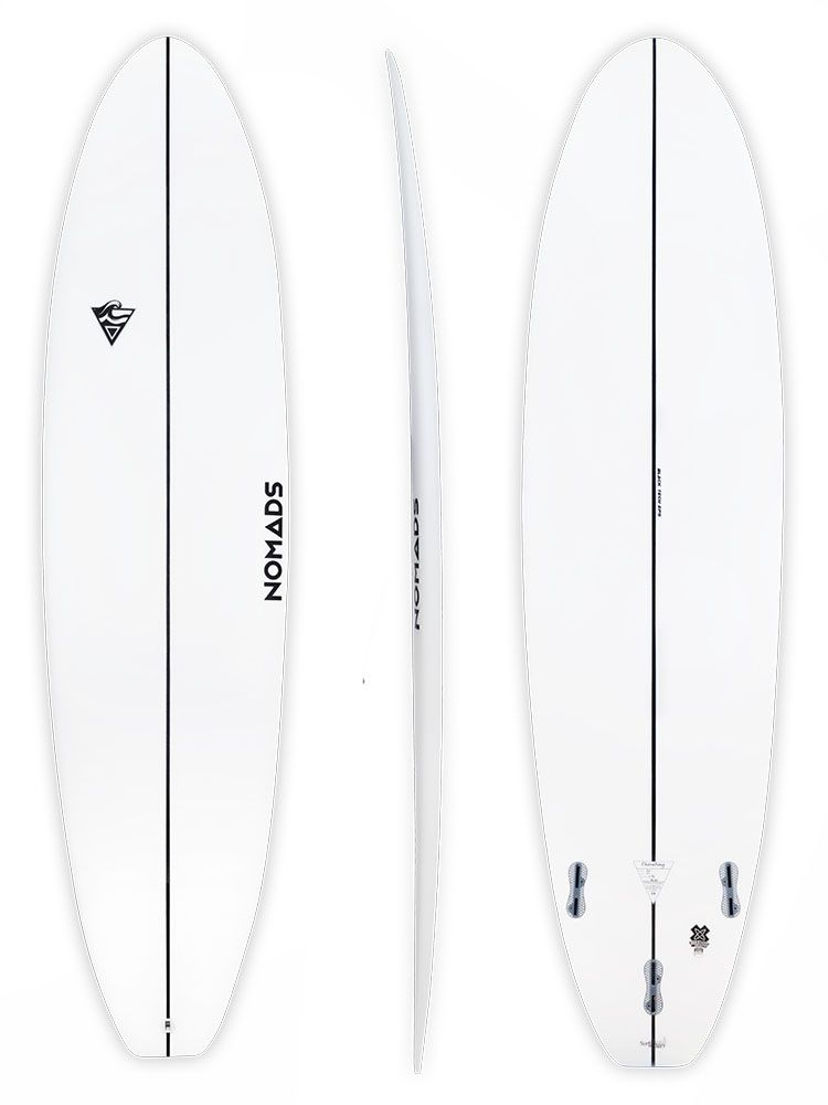 Planche Mini Malibu Cherating 7' Blanc - Nomads Surf top