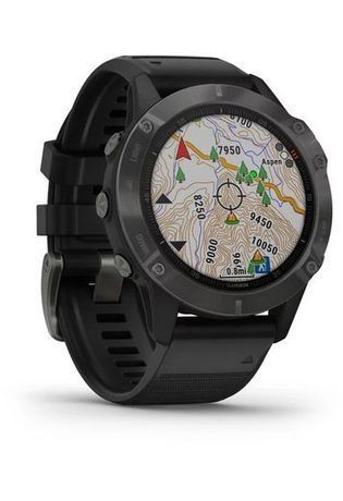 Montre GPS Fénix 6 Sapphire - Carbon Grey Bracelet Noir