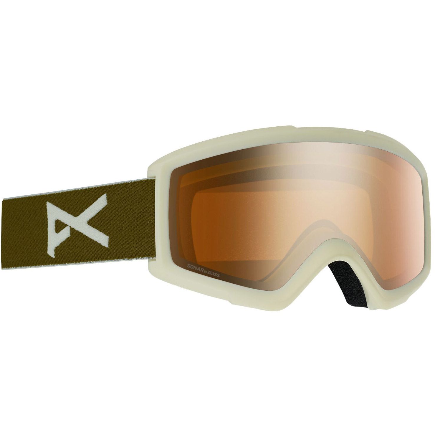 Masque de Ski Helix 2.0 - Olive - Sonar Bronze + Amber