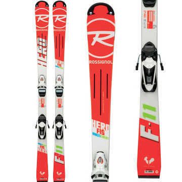 Pack ski junior Rossignol HERO FIS MULTIEVENT OPEN JR 7 2018 et Fixations NX JR 7 LIFTER White icon